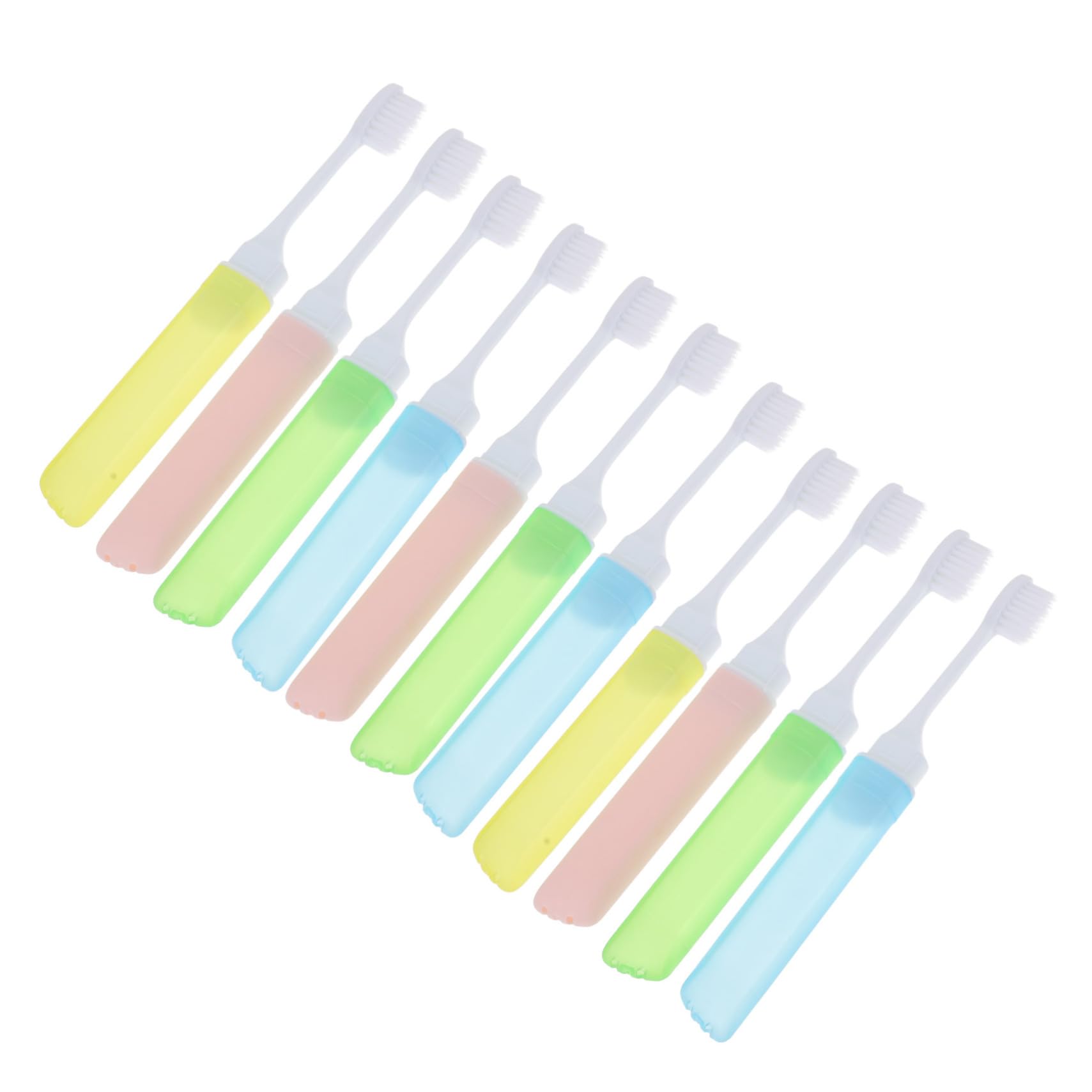 PACKOVE 2 Set Spazzolino Pieghevole Spazzolino Da Viaggio A Mano Adulti Spazzolini Pieghevoli Viaggio Da Denti Spazzolini Portatili Dente Pp Colore Casuale 12 Pezzi * 2
