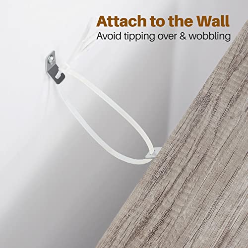 Yaheetech Industrial Bathroom Floor Cabinet, Freestanding Wooden Organizer, Multiple Tiers Storage Cabinet With 3 Drawers, 1 Door & Adjustable Shelf For Living Room, Gray #TOP7