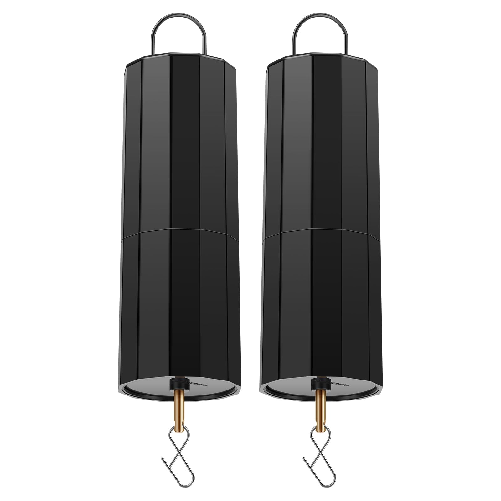 Bpyhebe 2 Pack Battery Operated Hanging Rotating Motor, Low Noise Wind Chime Spinners, D‑Cell Powered Disco Ball Spinner Motor for DIY Wind Chimes, Home Garden Decor