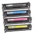 Price comparison product image UCI Compatible Toner Cartridges Replacement for HP CC530A CC531A CC532A CC533A - Black/Cyan/Magenta/Yellow (Pack of 4)