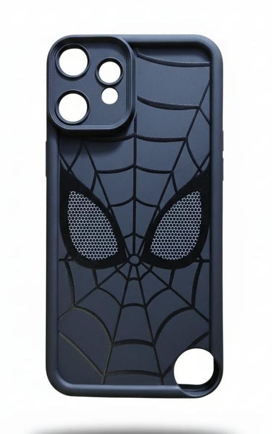 Image of Stylish Spider Back Case Cover Compatible for Nothing CMF Phone 2 Pro 5G | Spidey Face Mask Case | Soft Silicone | Camera & Full Body Protection | Shock Proof | (Black)