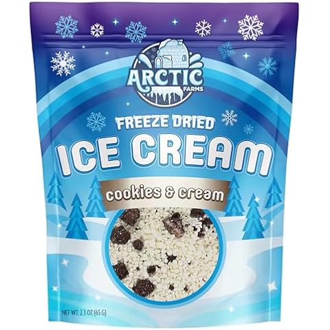 Arctic Farms Freeze Dried Ice Cream that Does Not Melt (Mini Bits) (Cookies & Cream, 2.3oz) Cover