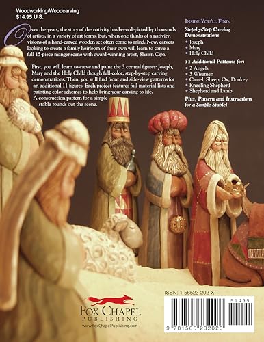 Woodcarving the Nativity in the Folk Art Style: Step-by-Step Instructions and Patterns for a 15-Piece Manger Scene (Fox Chapel Publishing) - Image 2