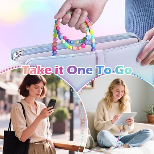 Aolcev USB C Cable 4 in 1 Multi Beaded for iPhone Charger Cord for iPhone 17 16 15 Pro Max MFi Certified 3.3FT Star Fast Charging Cable 66W USB A Type C IOS Cable for iPhone 14 13 Pro Max/iPad Colored