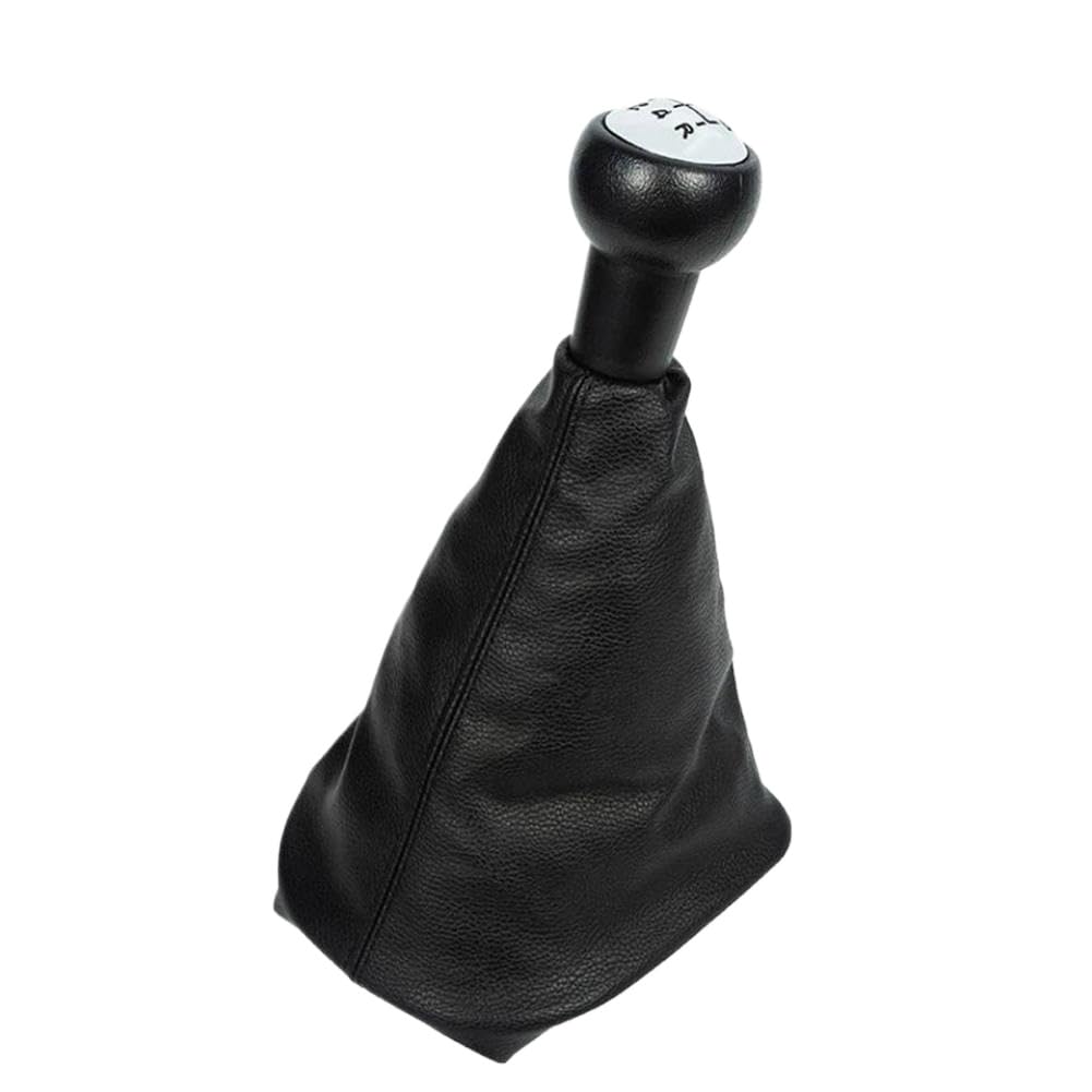 Jhshhpmec Onecolor Gear Shift Knob Replacement For 207 307 Cc 308 - Black Plastic And Pu Leather