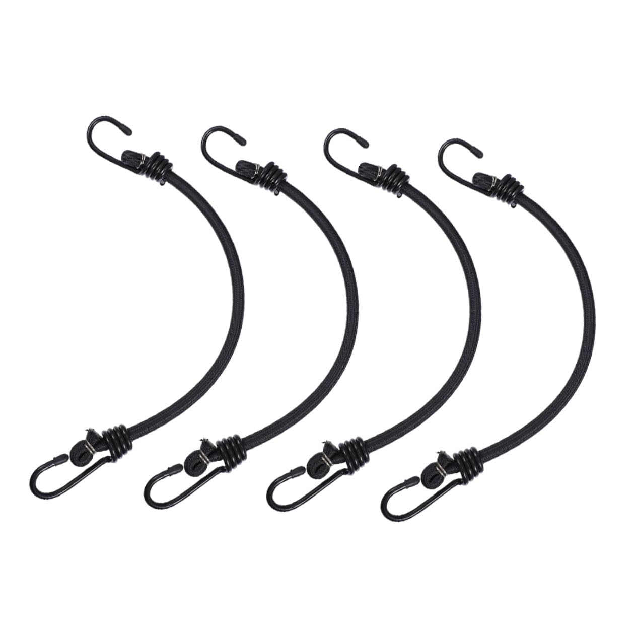 4 pezzi Cinghie Elastiche con Ganci Fasce Resistenti Alta Elasticità per Camion e Bagagli Elastici Antistrappo per Fissaggio Sicuro