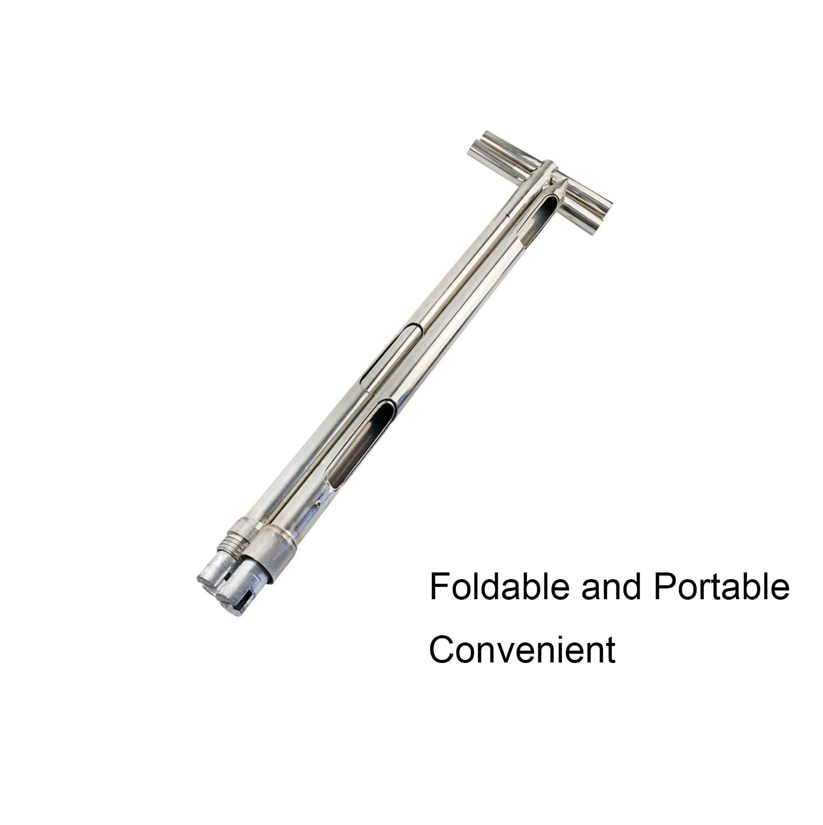 Sonda do pobierania próbek ze stali nierdzewnej, składana sonda do pobierania próbek ziarna, dwuwarstwowy obrotowy próbnik granulatu, do ziaren, nawozów, proszków, 38 mm, 1,5 m