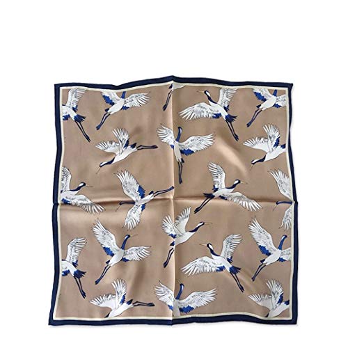 Jeelow 100% Silk Mulberry Scarf Small Square Scarves For Women Hair Bandana Neckerchief
