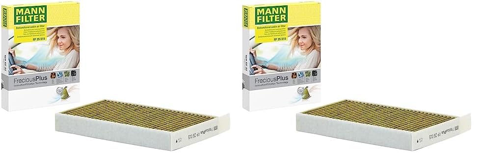 MANN-FILTER FP 25 015 Filtro de habitáculo – biofuncional FreciousPlus – Para automóviles (Packung mit 2)
