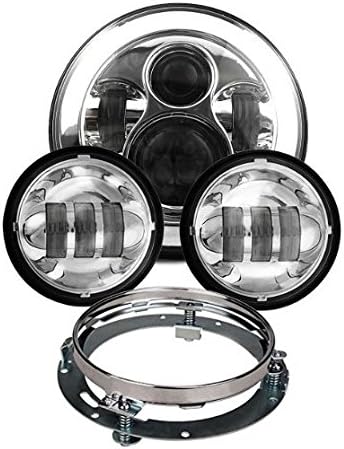 Chrome headlight Kit for Harley Davidson motorcycles, WM-J047, WM-J045E, WM-J048A