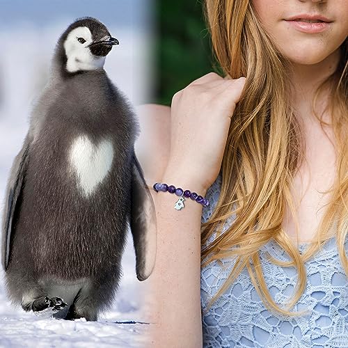 Penguin Gifts for Women Natural Stone Beaded Penguin Bracelets Penguin Lover Gifts for Her3