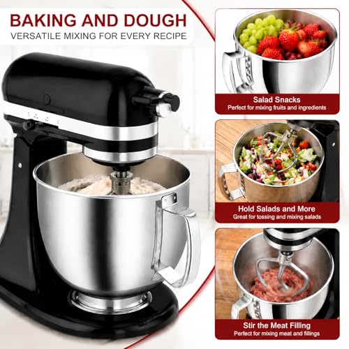 Bowl de acero inoxidable 5qt para KitchenAid miniatura 3
