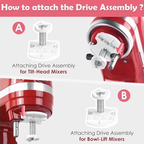 Ice-Cream-Maker-Attachment-for-Kitchenaid-Stand-Mixer-Compatible-with-45-Qt-and-Larger-Stand-Mixers-2-Quart-Frozen-Yogurt-Ice-Cream-Sorbet-Gelato-Maker Ice Cream Maker Attachment for Kitchenaid Stand Mixer Compatible with 45 Qt and Larger Stand Mixers 2 Quart Frozen Yogurt Ice Cream Sorbet Gelato Maker