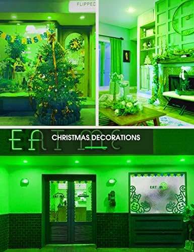 Image of L LOHAS LED Christmas Flood Light Bulbs, 11Watt Colored Can Light Bulbs E26