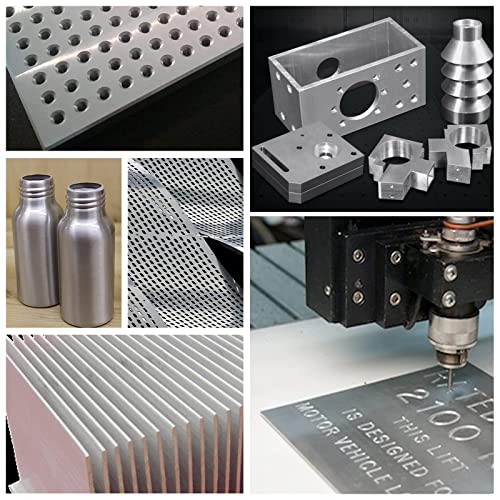 BENECREAT 10 STÜCKE 180x130mm Aluminiumplatte mit Schutz Film Silber Aluminium Übungsblätter für Schmuckherstellung Handprägung Prägen, 0,6 mm Dicke