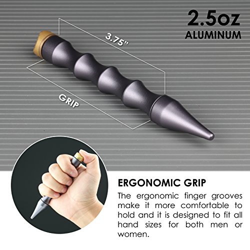 Ztylus Gadget Addix 3 In 1 Rattle Pen 2 Pcs Combo: Black Ink Writing Pen, Spinner End Cap, Pressure Tip, Ergonomic Grip (Aluminium-Red & Silver) #TOP4