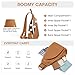 Kattee Sling Bag for Women Crossbody Fanny Packs Chest Bag Top Grain Leather Daypack Backpack RFID Blocking Travel Brown