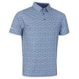 Callaway Golf Polo Golf Polaroid Confetti SwingTech Hombre - Galaxia Azul - L