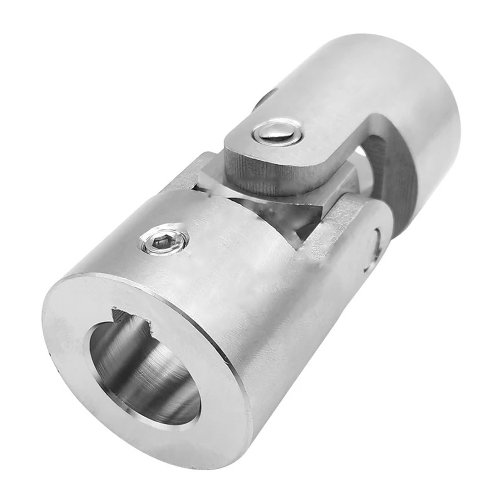 Croisillon de Direction Accouplement à cardan croisé en acier inoxydable 304, connecteur de moteur d'arbre à cardan, coupleur à cardan avec rainure de clavette Connecteur Rotatif(18x32x85mm keyway 6mm