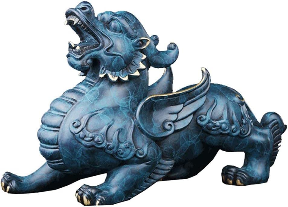 Amazon.co.jp: 彫刻の装飾品 真鍮製の棚用オーナメント 風水 ブロンズ