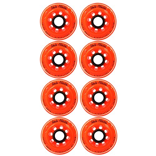 Labeda Inline Roller Hockey Skate Wheels Addiction Orange 76mm Set of 8