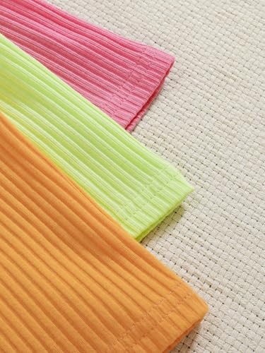 SOLY HUX Toddler Girl's Rib Knit Tank Tops 3 Piece Camisole Undershirts Sleeveless Halter Crop Top3