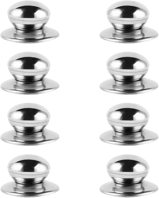 8PCS Pan Lid Knobs, Stainless Steel Pan Lid Cover Knob, Universal Pan Pot Lid Knob, Used for Kitchen Tools, Cookware, of Lid Knobs