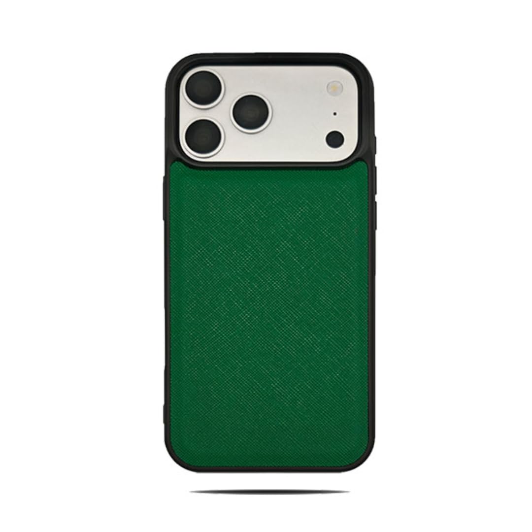 pour iPhone 15 Étui de téléphone en Cuir PU, Coque de Protection antidérapante (pour iPhone 15/Vert)