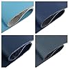 CLUB4BRANDS Pièces de Cuir - Chutes de Cuir, Découpes de Cuir, Pièces de Très Grande Taille, Haute Qualité, Cuir pour Couture, Trié, Textiles, Artisanat, Usinage, Couverture, 1Kg - Min DIN A3, Bleu #3