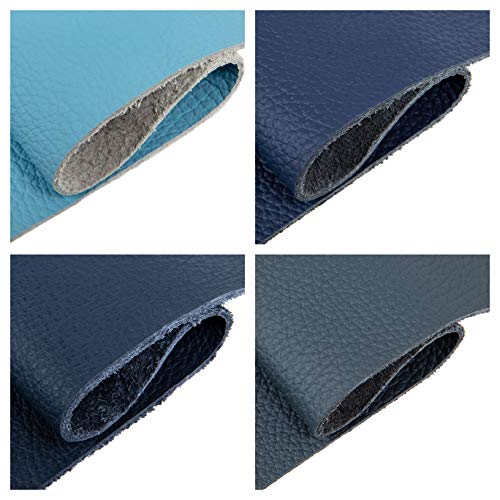 Ritagli di Pelle - Resti di Cuoio Blu, Scampoli di...