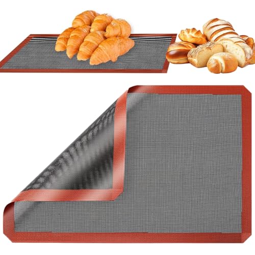 Tapis de cuisson en silicone micro-perforé, tapis de cuisson pour pâtes perforé, tapis de cuisson en silicone, plaque de cuisson, 40x30 cm