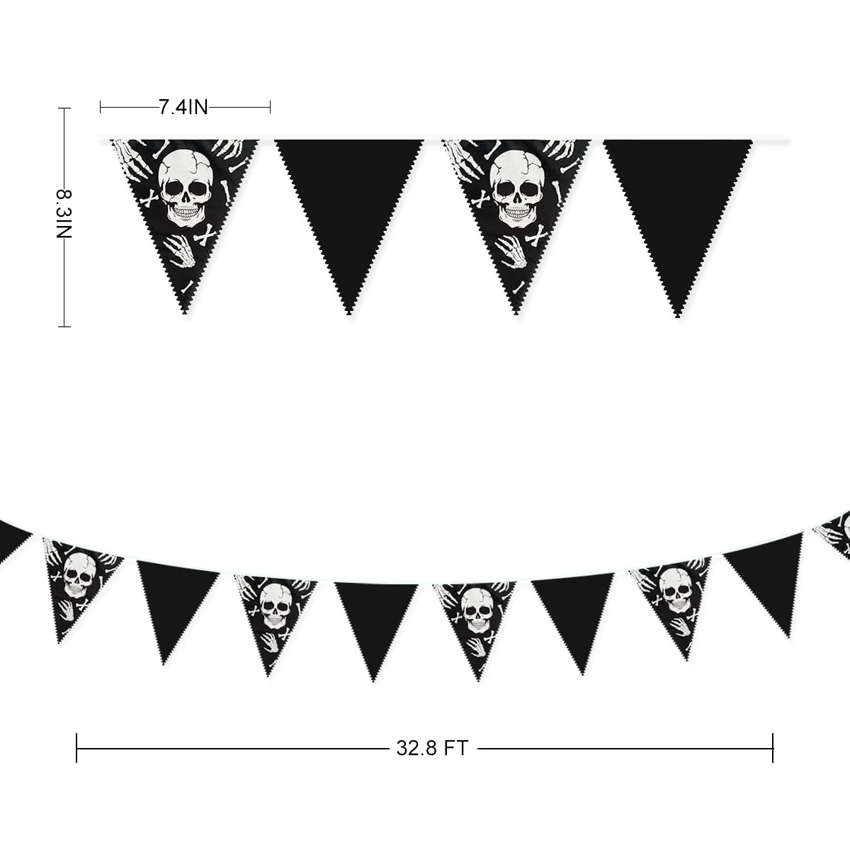 Nero Bandiera Pirata Jolly Roger Con Teschio E Ossa Croce Simbolo Isolato Su Sfondo Bianco Eg6d80