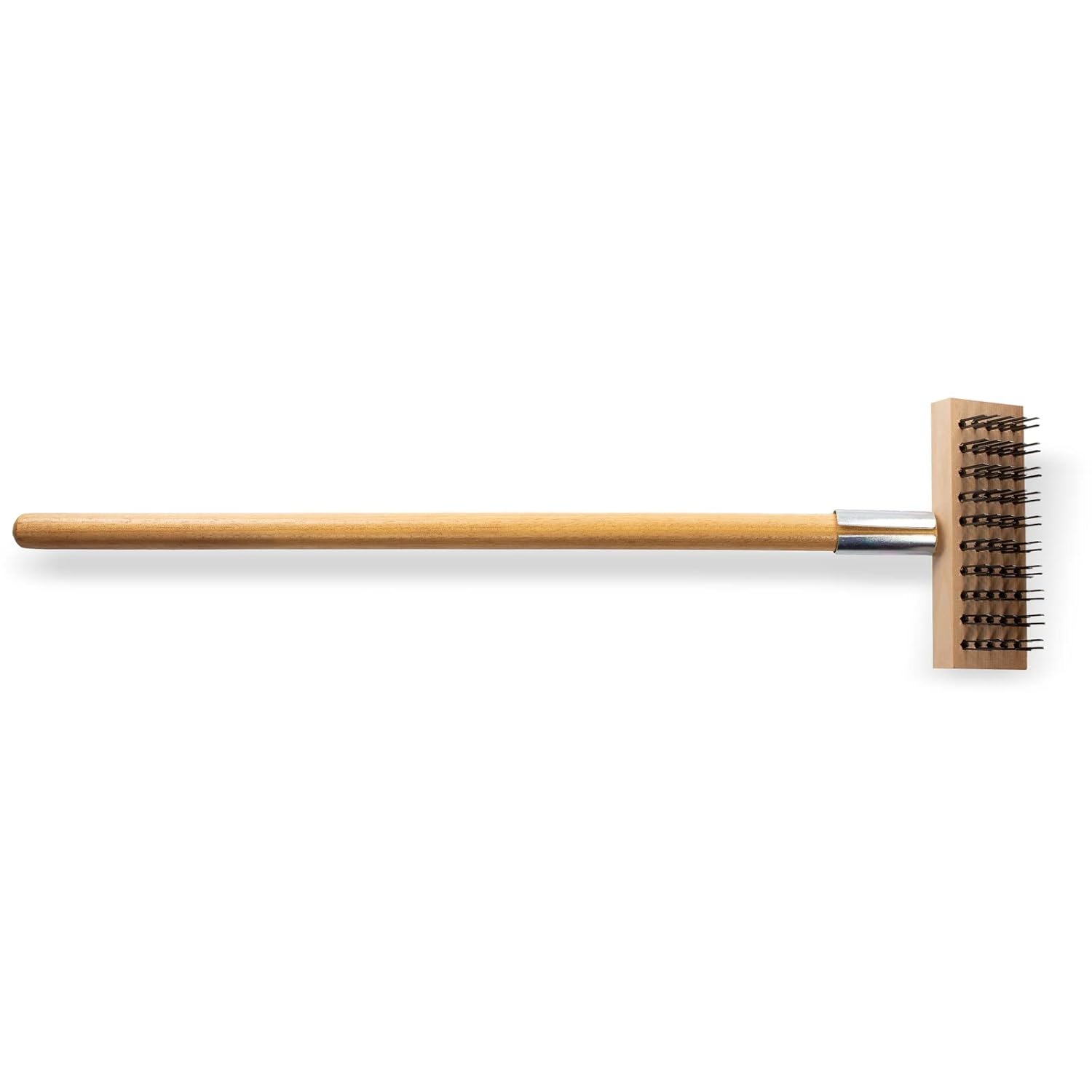 CFS Wood Oven Grill Brush & Scraper with Handle, 30 Inches, Natural : Patio, Lawn & Garden