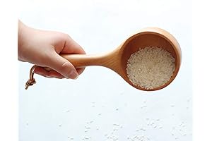 Renococo Wooden Spoon, Bath Salt Scoop