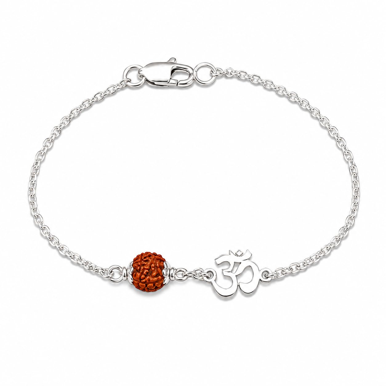 925 Silver Rakhi for Brother |925 Sterling Silver Rakhi Bracelet for Bhai, Men and Boys |Pure Chandi Bracelet with 8Inch +1 Inch Length | RAN1-image-12