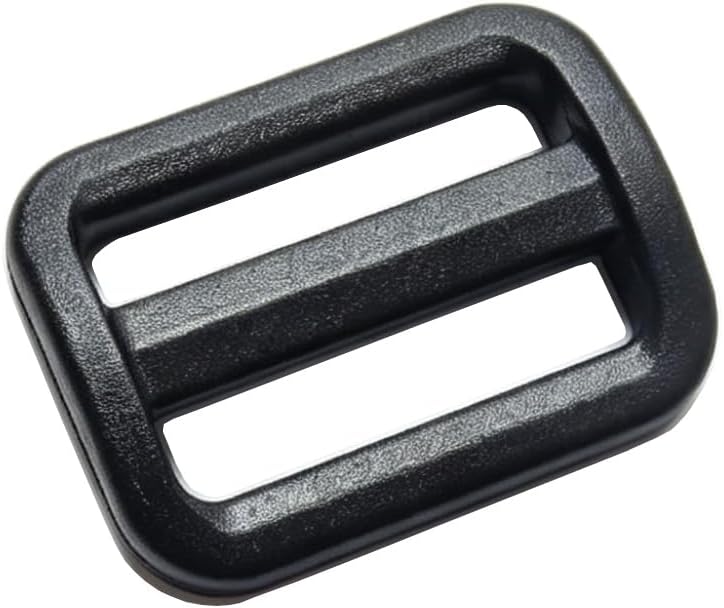 30 Pcs 1 Inch Plastic Slide Buckle Tri Glides Slides for Webbing, Clothing, Fasteners Strap and Backpack Bags