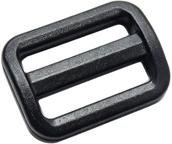 30 Pcs 1 Inch Plastic Slide Buckle Tri Glides Slides for Webbing, Clothing, Fasteners Strap and Backpack Bags