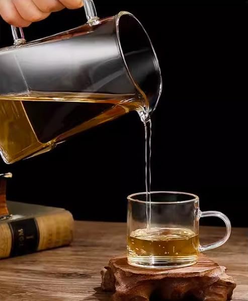 Dzbanek do Herbaty z Sitem - Szklany Dzbanek Borokrzemianowy z Filtrem 350 ml do Herbaty i Naparów, Odporny na Wysoką Temperaturę i Odpowiedni do Mikrofalówki (350 Ml)