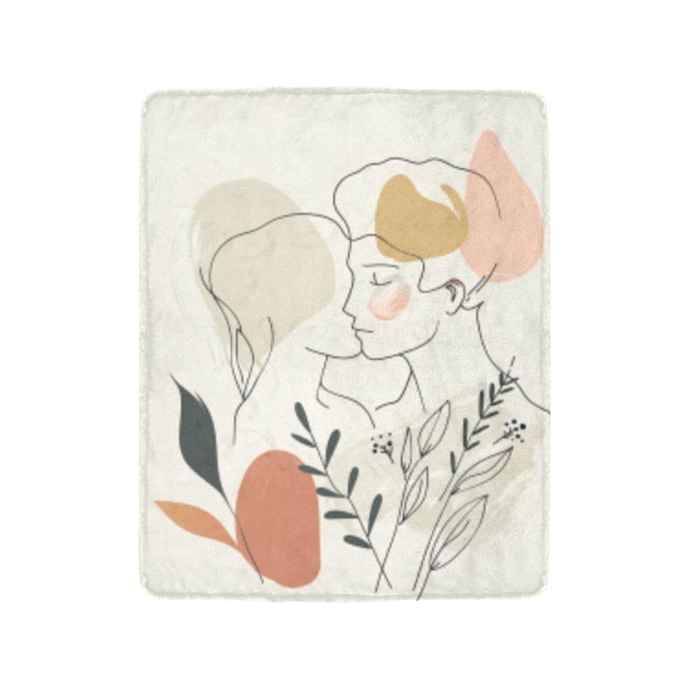 Couverture pour canapé Valentine Lover mignonne et jeté de salon doux 101x127 cm