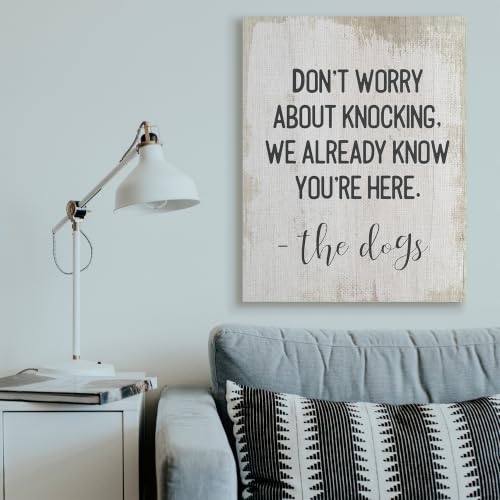 Image of Stupell Industries Dog Humor Affirmation, 36 x 48 Inch Canvas Wall Art