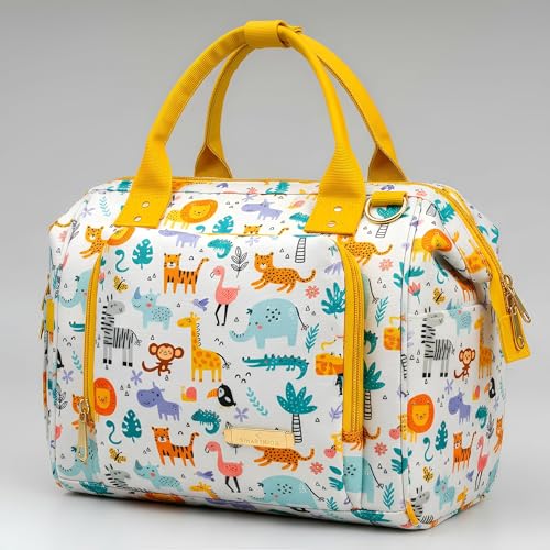 Image of StarAndDaisy Baby Bag for Mother Travel /Diaper Bag for New Born Baby with Light Weight and Potable Design /Diaper Bags for Mom with Multi Compartments, Waterproof Bag with Ultra Soft Fabric.