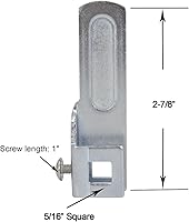 Vista 2 de Leva de acero con mango en T, leva de bloqueo para uso con cerraduras de mango en T, 2 piezas (izquierda y derecha)