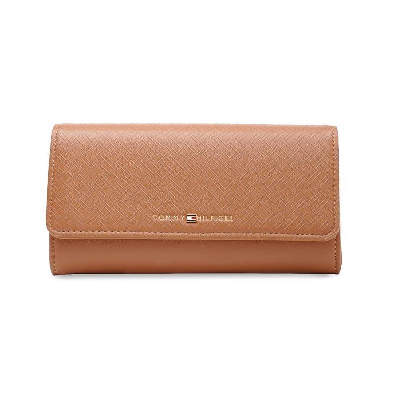 Women's Flap Wallet with Detachable Sling ASTRAEA - Tan | Signature Printed PU || No. of Compartment - 2 | Stylish Clutch for Women-image-28