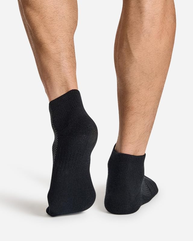 Easy-On Men's Ankle Compression Socks – Easy-On Design, Soothing Compression, Sweat-Wicking Fabric & Copper Znergy Anti-Odor