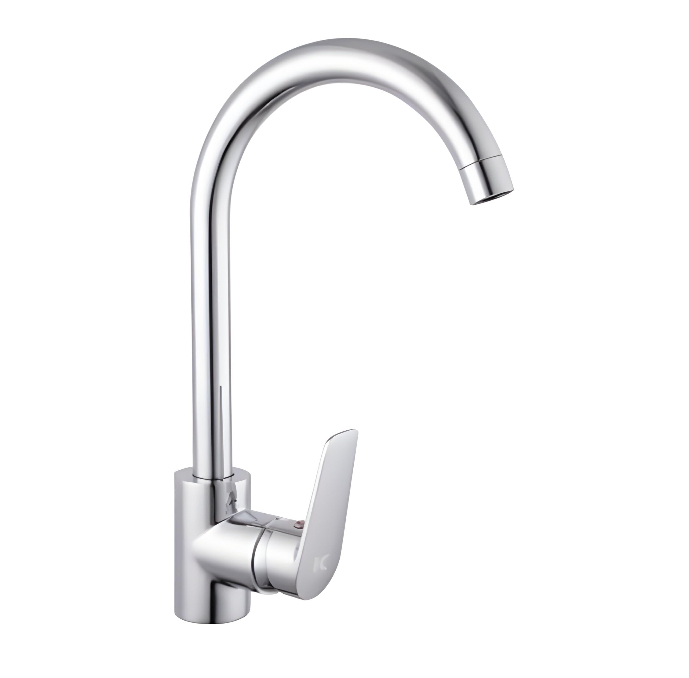 Icon Grifo de Cocina Alto con Caño Giratorio, Mezclador de Fregadero, Cold Start, Ahorro de Energía, Acero Inoxidable