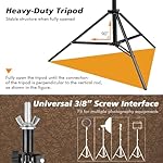 Backdrop Stand, Photo Video Studio 8.5 x10ft Adjustable Support Portable Stand Heavy Duty for Photoshoot, Parties, Projector Screen with 2 Water Bag, 6 Backdrop Clips, 6 Curtain Ring Clip - Image 4