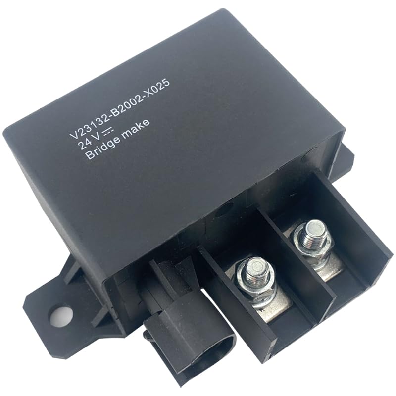 V23132-B2002-X025 24VDC Auto Relay, 1 Form X High Current Relay for Engine Control, Glow Plug & Windshield Heating System (Pack of 1)