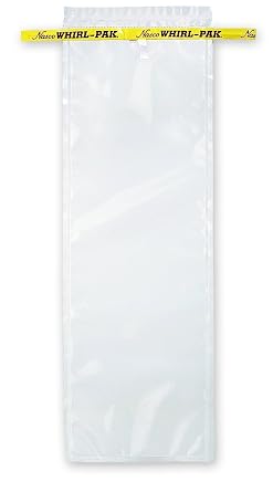 Nasco Whirl-Pak B00994WA Sample Bag, 380mm L x 125mm W, 0.076mm Thickness, 1065ml Capacity Box of 500