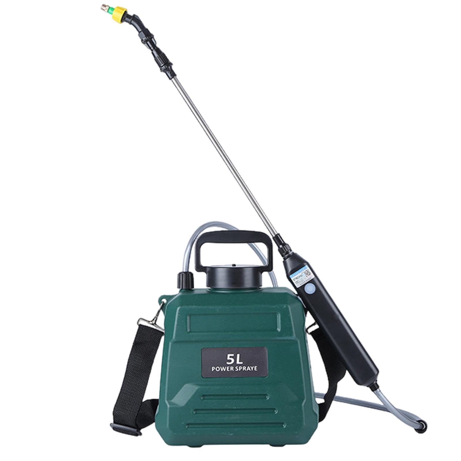 Pulvérisateur à piles – Pulvérisateur électrique | Pulvérisateur de jardin de 5 l | Pulvérisateur de rechargeable par USB | Pulvérisateur d'eau à 3 buses de brume | Pulvérisateur portable avec
