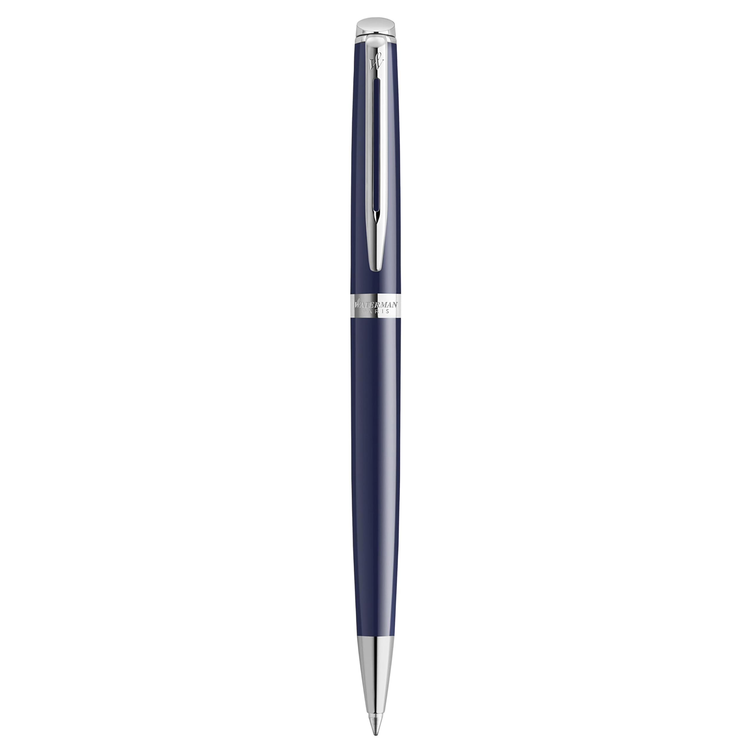 Waterman Hemisphere Ballpoint Pen Blue Lacquer with Palladium Trim Medium Tip Blue Ink Gift Box — view 5